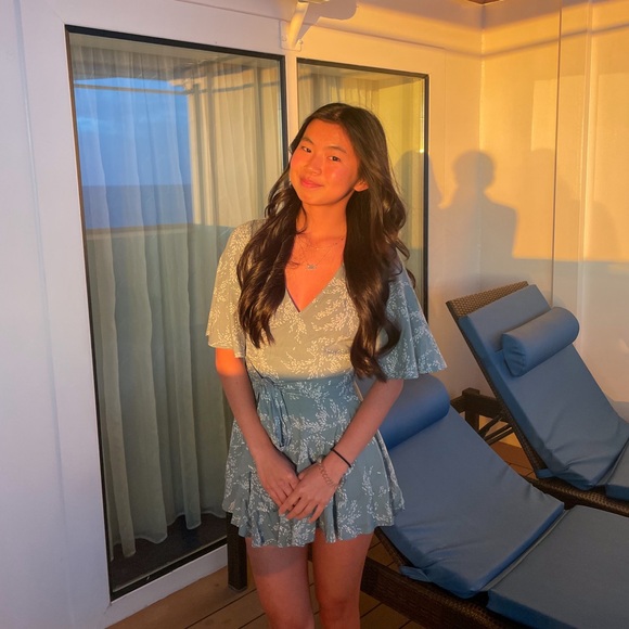 sage princes polly romper - Picture 4 of 4